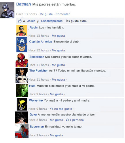 superheroes,batman,spiderman,wolverine,robin,punisher,muertos,goku,superman,capitán américa,hulk,espantapájaros,joker