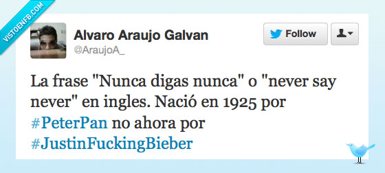 nunca digas nunca,belieber,justin bieber,peter pan,antes