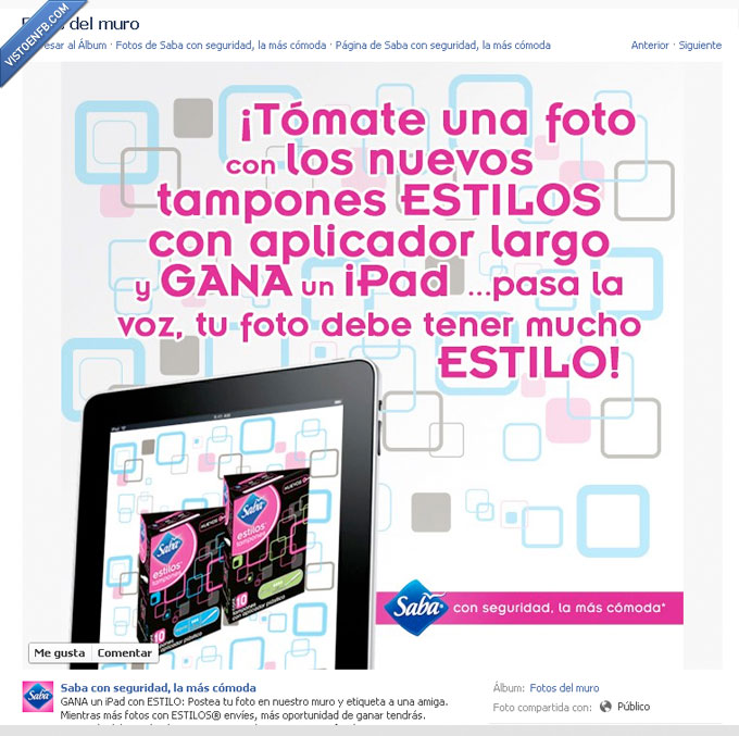 Promo,saba,tampon,wtf,concurso,estan creando un monstruo