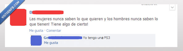 Mujeres,Hombres,PS3,Tener,Saber,Prioridades