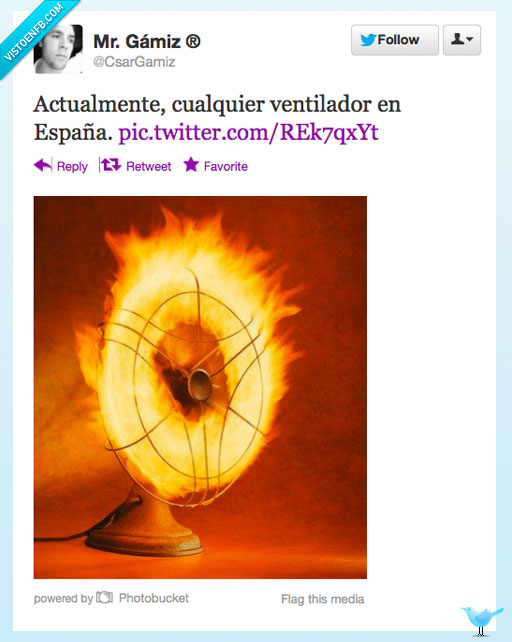 ventilador,ola de calor,españa,verano,fuego