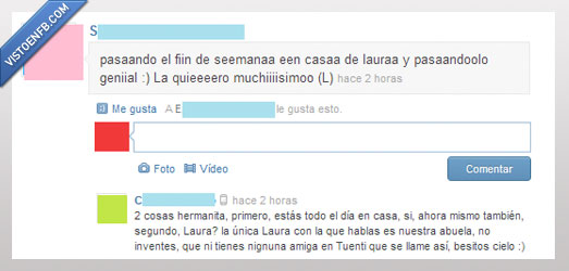 hermanas,mentira,chica,estado,ridiculo,presumir,amiga fantasma,Tuenti,aunque parezca por como escribe,la que miente no es choni