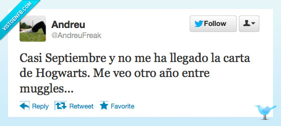 muggles,septiembre,llegar,Hogwarts,carta