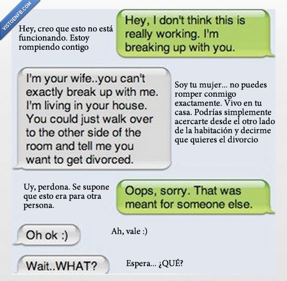 cuernos,infiel,otra,cortar,equivocar,divorcio,mensaje