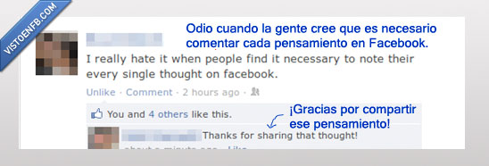 ironia,gracias,pensamiento,compartir,pesado,facebook,odio,gente,escribe,todo