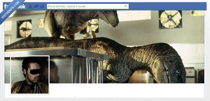 Perfil,facebook,dinosaurios,jurassic,park,parque,jurasico,pelicula,nervio,esconde,cocina