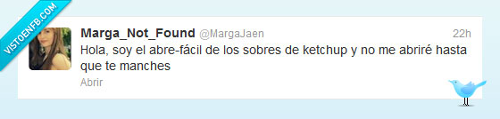 facil ketchup,abre,sobre,mancha