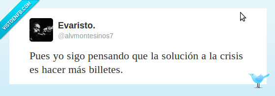 crisis,billetes,euros,twitter,tweet,hacer,solucion