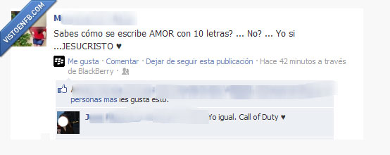 jesucristo,chorrada,amor,letra,call of duty,cod