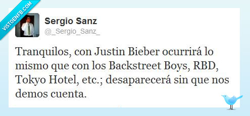 tokyo hotel,bieber,desaparecerá,justin,backstreet boys,rbd