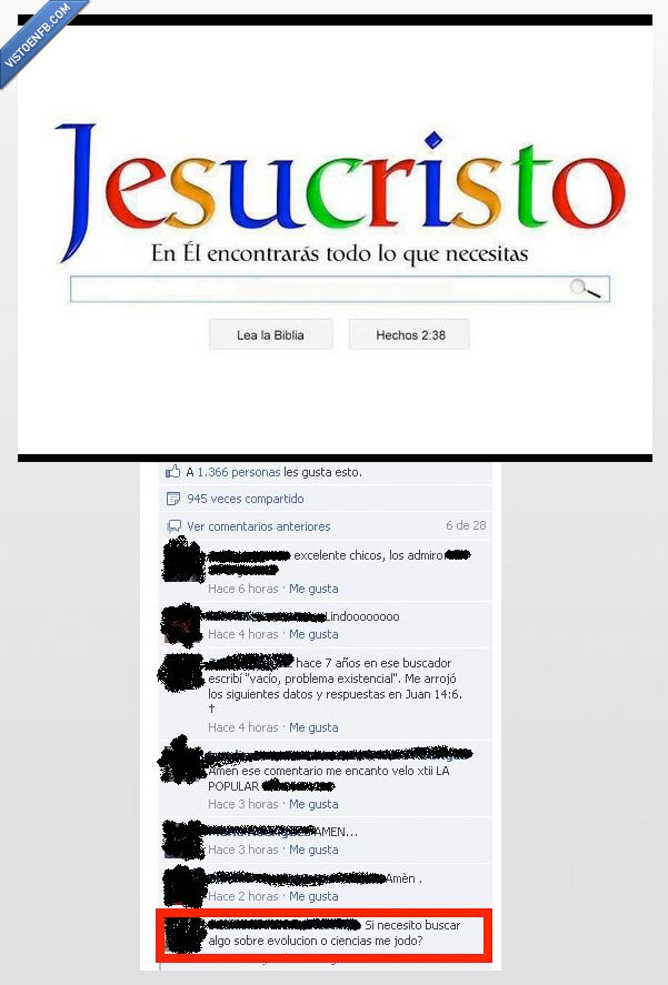 google,Evolucion,Comentario,Fotos,Jesucristo,Jesus