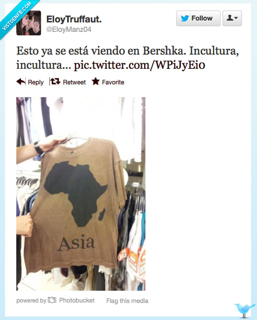 Incultura,Geografía,Asía,África,Bershka