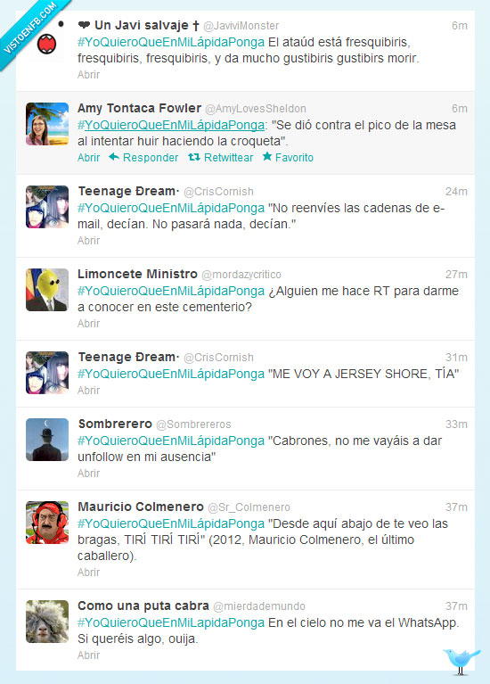 Twitter,lápida,humor,muerte