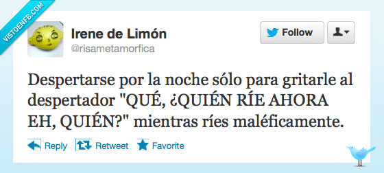 despertador,risa,maléfica,dormir,venganza,gritar