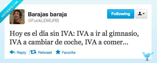 IVA,21%,gimnasio,renovar coche,comer