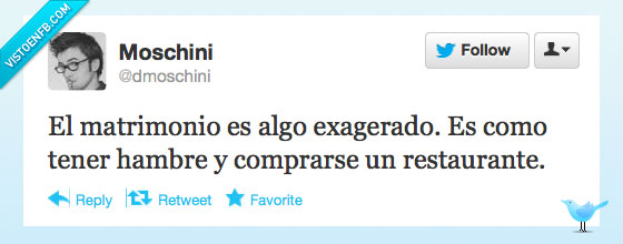 dmoschini,twitter,humor,restaurante,hambre,exagerado,matrimonio