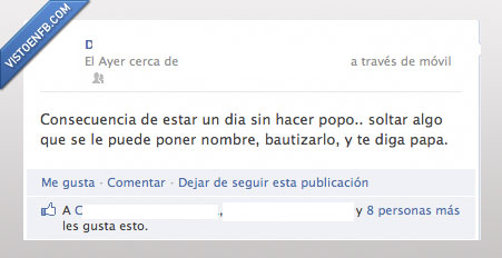 caca,facebook,hijo,nombre,bautizar,papa