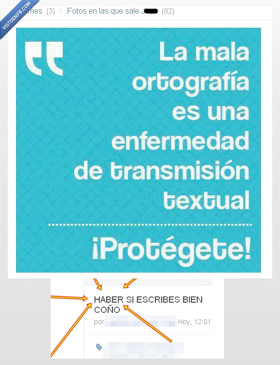 mala,ortografia,transmision,cateto,haber,foto
