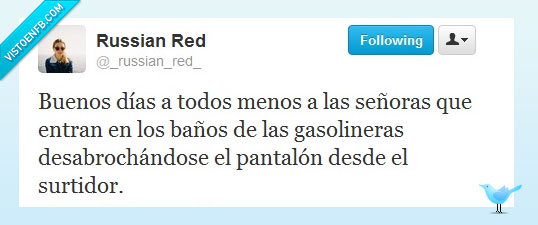 Russian Red,Buenos días a todos menos,Buenos días,Twitter