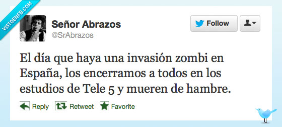 telecinco,cerebros,subnormales,apocalipsis zombie,invasion