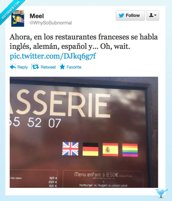 bandera,homofobia,Francia,español,alemán,inglés