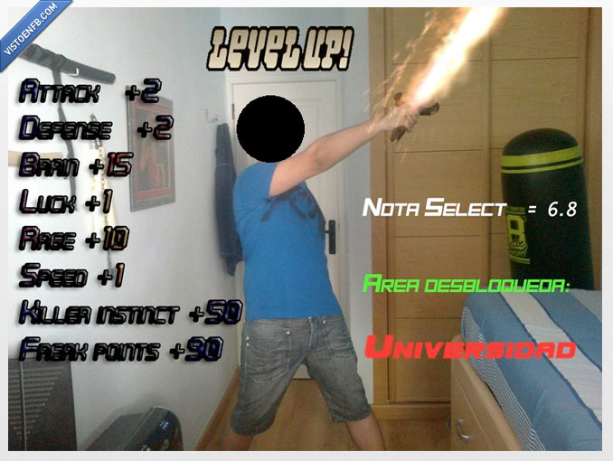 cutre,attack,ataque,level up,fuego,espada,gamer,friki