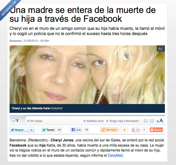noticia,hija,madre,cosas que pasan,muerte,facebook,menudo palo