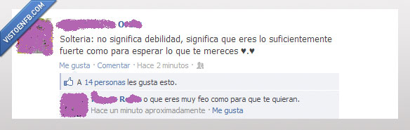 solteria fuerte o feo