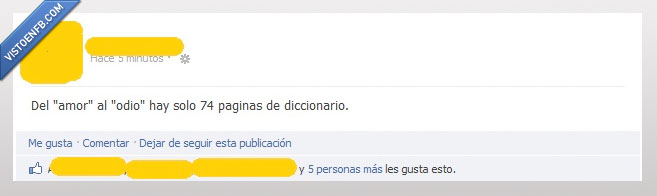 diccionario,pagina,odio,amor