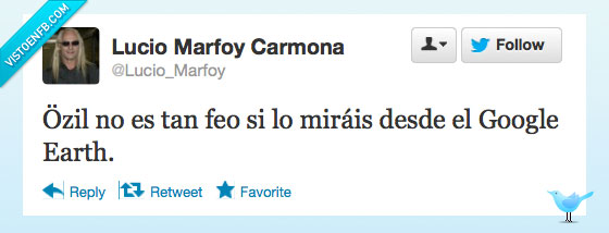 ozil,futbol,real madrid,feo,google,earth