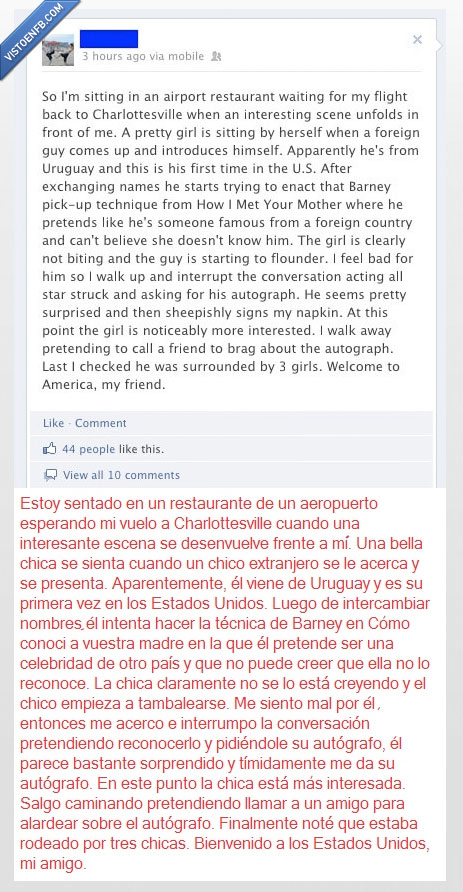 pedir,wingman,ligar,ayuda,famoso,autografo,chica,barney,aeropuerto