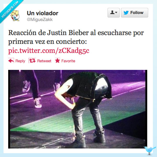 concierto,potar,vomita,Fails,Justin Bieber
