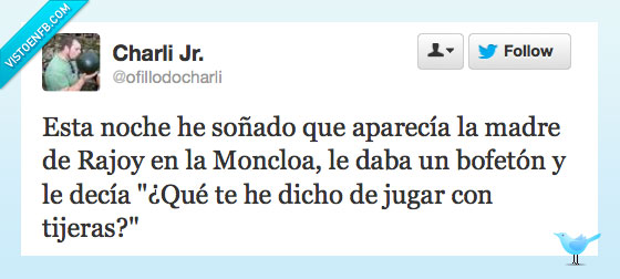 rajoy,crisis,recortes,tijeras,madre,colleja,bofeton,bofetada,jugar