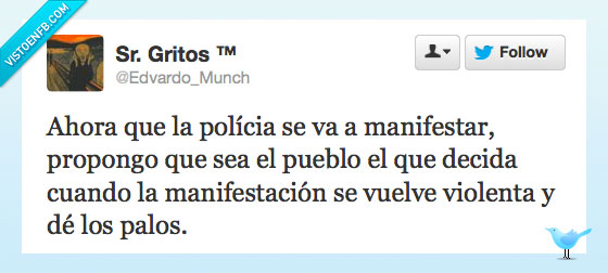 pueblo,manifestacion,hostias a mansalva,policia,decidir,manifestar,violenta,violencia