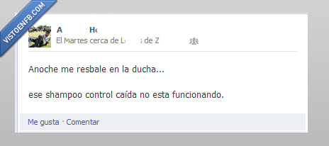 humor,baño,caida,shampoo