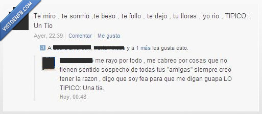 fea,guapa,cabreo,iguales,todas,tias