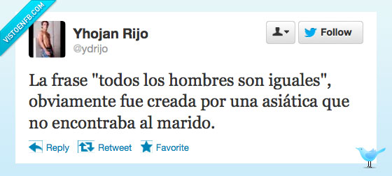 Hombres son iguales,chinos,china,twitter,hombres,iguales