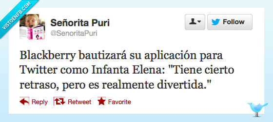 infanta elena,aplicación,blackberry,retraso