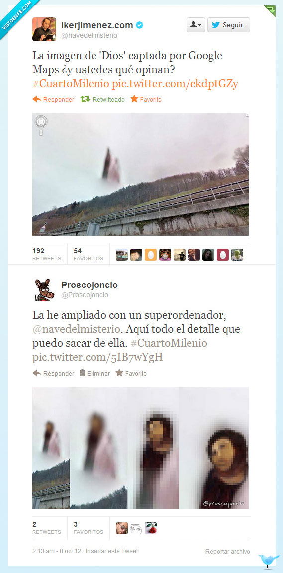Dios,Íker Jiménez,Cuarto Milenio,Google Maps,Cristo