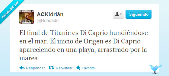 coincidencia,di caprio,titanic,origen