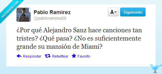 twitter,Miami,mansión,triste,Alejandro Sanz