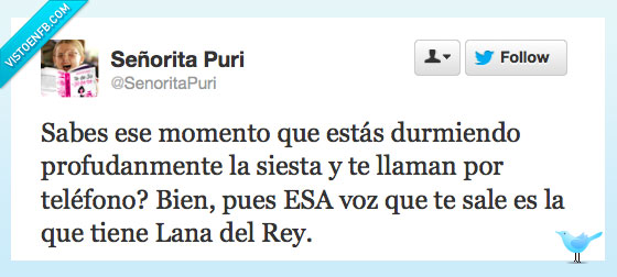 voz,lana del rey,dormida,siesta,telefono