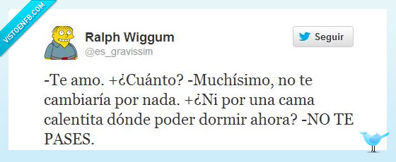 ralph,no te pases,amar,cama calentita,dormir