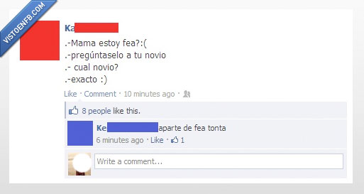 fea,Facebook,Mujeres,Novio,Estado,Joder Estados,tonta