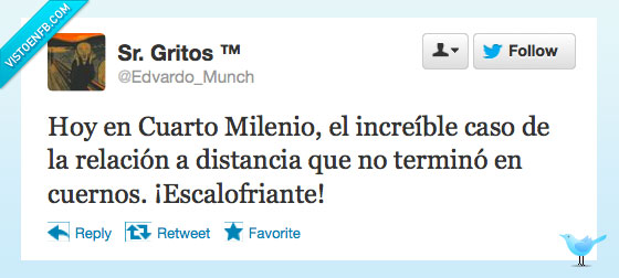 cuernos,relacion a distancia,increible,caso