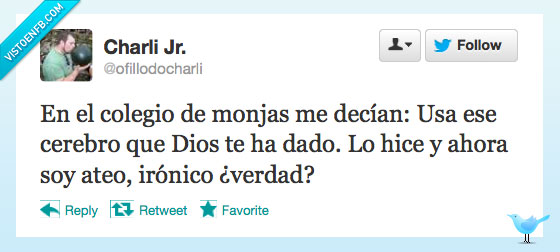 twitter,ironía,ateo,religión,cerebro