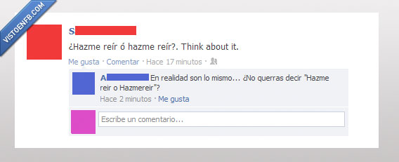 Facebook,Ortografia,escribir,hazmerreir,hazme reir