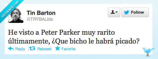 peter parker,bicho,raro,araña,spiderman