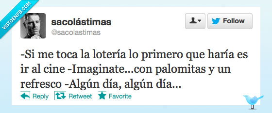 loteria,dinero,palomitas,refrescos