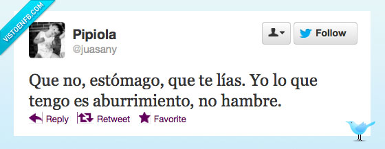 confundes,hambre,aburrimiento,estómago,confundir